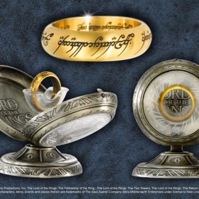 The Lord Of Rings One Ring Stainless Steel - Gold The Noble Collection