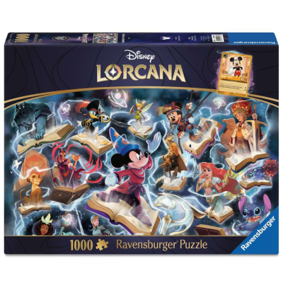 Puzzle Disney Lorcana Steel 1000 Peças + Promo Card Ravensburger