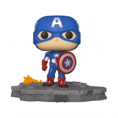 Funko POP! Deluxe Marvel Avengers Assemble Captain America #589 Special Edition