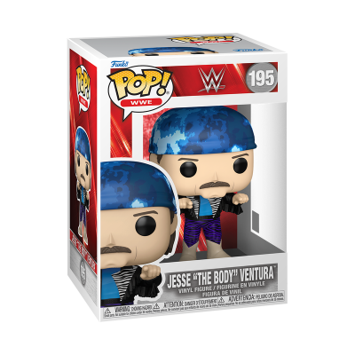 Figura Funko Pop! WWE Jesse The Body Ventura empacotada