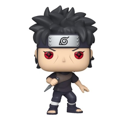 Figura colecionável Funko Pop de personagem de anime com bandana e adaga