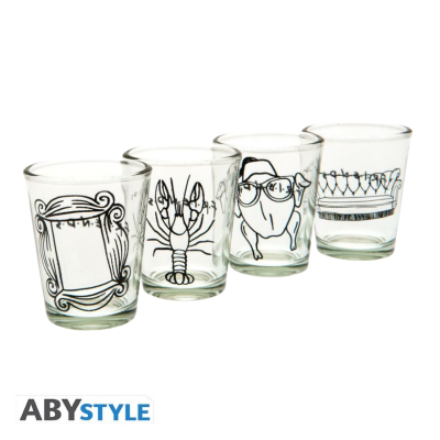 Copos De Shot Friends Doodle 5cl