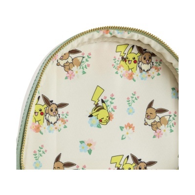 Mochila LoungeFly Pokémon Pikachu & Eevee Floral