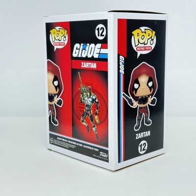 Caixa Pop! Retro Toys Zartan GI Joe número 12 com boneco estilizado