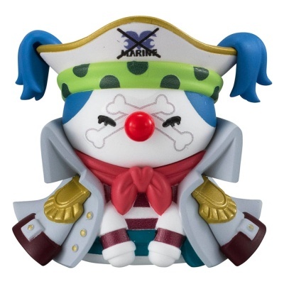 Mini Figuras One Piece Mega Cat Project NyanPieceNyan! Luffy & Paramount War of Marineford 3cm Megahouse (1 Un - Várias Personagens Disponív