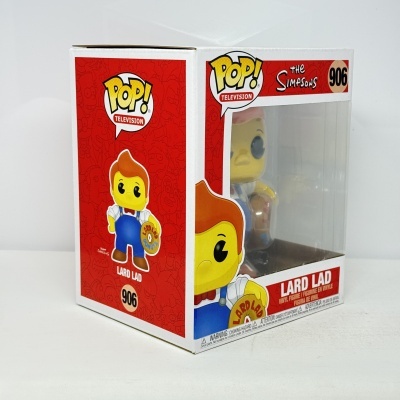 * 2ª MÃO * Funko POP! Television The Simpsons Lard Lad 6" #906 (Super Sized POP!)
