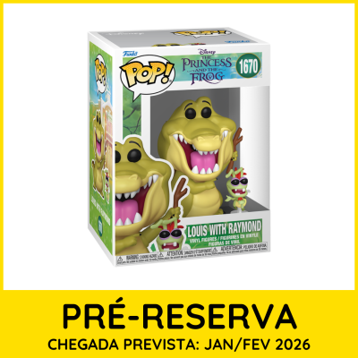 * PRÉ-RESERVA * Funko POP! Disney The Princess and The Frog Louis with Raymond #1670