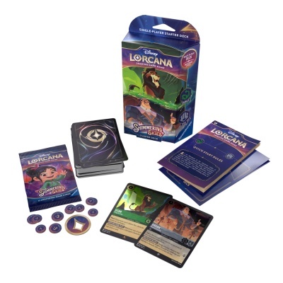 Disney Lorcana Trading Card Game Starter Deck Shimmering Skies (Em Inglês)
