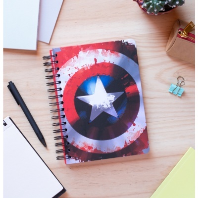 Caderno A5 Marvel Captain America Erik