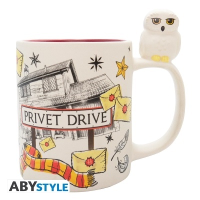 Mug 3D Harry Potter Hedwig & Privet Drive 460ml