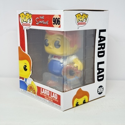 * 2ª MÃO * Funko POP! Television The Simpsons Lard Lad 6" #906 (Super Sized POP!)
