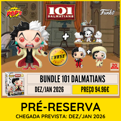 * PRÉ-RESERVA * BUNDLE Funko POP! Disney 101 Dalmatians (Unidades Limitadas)