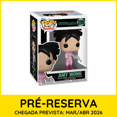 Figura de vinil Funko Pop da personagem Amy Wong de Futurama na caixa