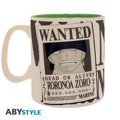 Mug One Piece Zoro & Wanted 460ml ABYstyle The Fan Experience