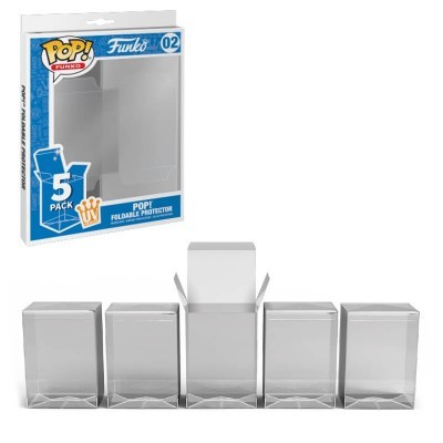 Pack com 5 Caixas Protetoras Funko POP! Foldable Protector para Funko POP 4" (Normal Size)