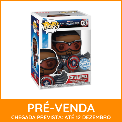 * EM PRÉ-VENDA ONLINE * Funko POP! Marvel Studios Captain America Brave New World Captain America #1337 SE