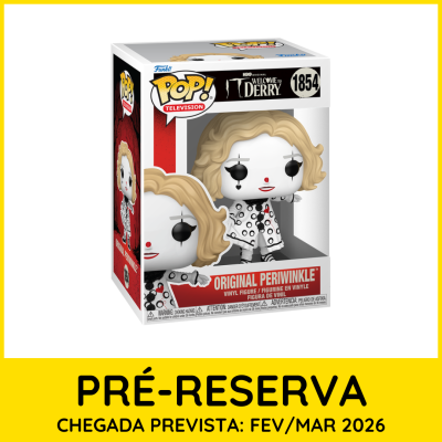 Figura Funko Pop! Original Periwinkle em caixa transparente com fundo branco.