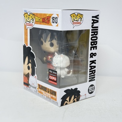 * 2ª MÃO * Funko POP! Animation Dragon Ball Z Yajirobe and Karin #1513 Entertainment Expo 2024