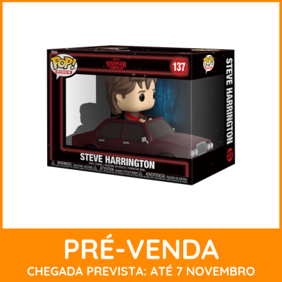 * EM PRÉ-VENDA ONLINE * Funko POP! Rides Television Stranger Things Steve Harrington with Car #137