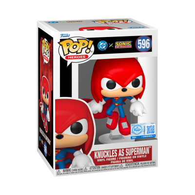 * PRÉ-RESERVA * Funko POP! DC Heroes Justice League and Sonic Knuckles as Superman #596 SE