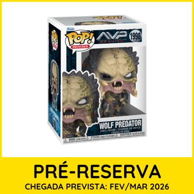 * PRÉ-RESERVA * Funko POP! Movies Aliens vs Predator Requiem Wolf Predator #1998