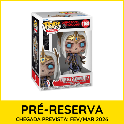 Figurine Funko Pop! Valindra Shadowmantle Dungeons & Dragons na caixa