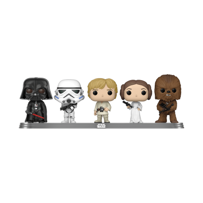 Funko POP! Star Wars Darth Vader / Stormtrooper / Luke Skywalker / Princess Leia / Chewbacca 5 Pack 2022 Galactic Convention Exclusive