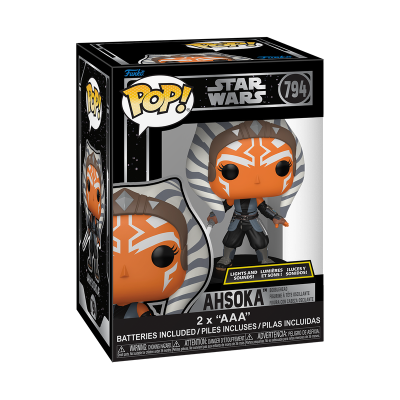 * PRÉ-RESERVA * Funko POP! Star Wars Ahsoka 6" #794 (Lights and Sounds) (Super Sized POP!)