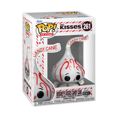 * PRÉ-RESERVA * Funko POP! Ad Icons Hershey's Kisses Hershey's Kisses Candy Cane #261 (Metallic)