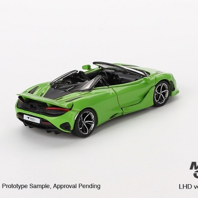 Miniatura de carro desportivo verde em fundo branco