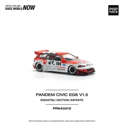 Diecast 1:64 Honda Pandem Civic EG67 V1.5 Idemitsu Motion Infinite - Pop Race