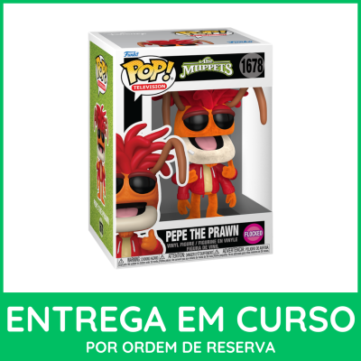 * PRÉ-RESERVA * Funko POP! Television Disney The Muppets Pepe The Prawn #1678 Flocked SE