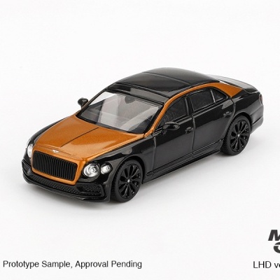 Diecast 1:64 Bentley Flying Spur Orange Flame / Onyx - Mini GT