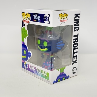 * 2ª MÃO * Funko POP! Movies Trolls World Tour King Trollex #881