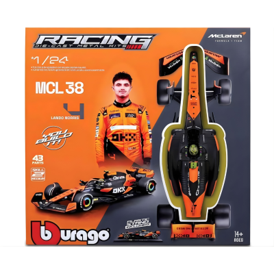 Carro Model Kit Formula 1 F1 Mclaren Mcl38 Lando Norris 1/24