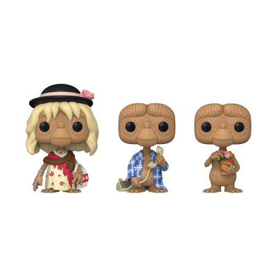 Funko POP! Movies E.T. The Extra-Terrestrial E.T. In Disguise / E.T. In Robe / E.T. With Flowers 3 Pack