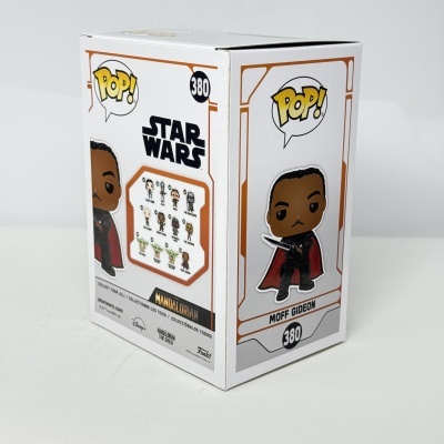 * 2ª MÃO * Funko POP! Star Wars The Mandalorian Moff Gideon #380 GITD SE