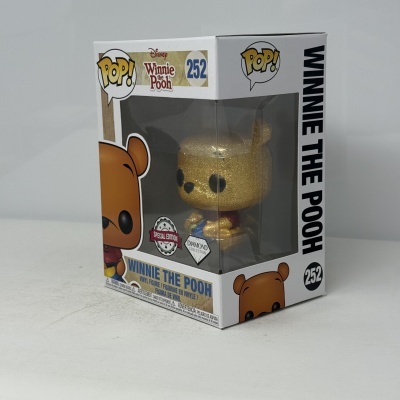 * 2ª MÃO * Funko POP! Disney Winnie The Pooh Winnie The Pooh #252 Diamond Glitter SE