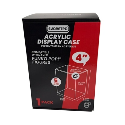 Embalagem do estojo acrílico EVORETRO para figuras Funko Pop!