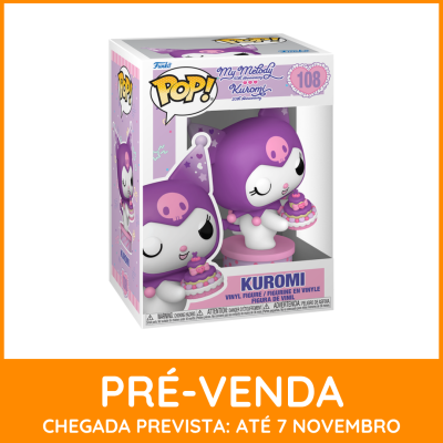 * EM PRÉ-VENDA ONLINE * Funko POP! Sanrio My Melody 50th Anniversary Kuromi 20th Anniversary Kuromi #108