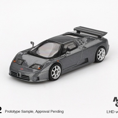 Diecast 1:64 Bugatti EB110 Super Sport Grigio Scuro - Mini GT