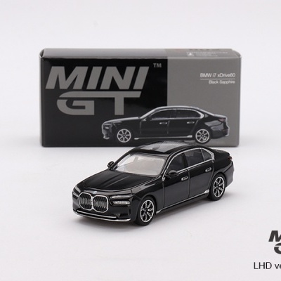 Diecast 1:64 BMW i7 xDrive60 Black Sapphire - Mini GT