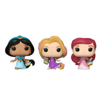 Funko Pocket POP! Easter Carrot Disney Princess (Jasmine, Rapunzel & Ariel) 3 Pack