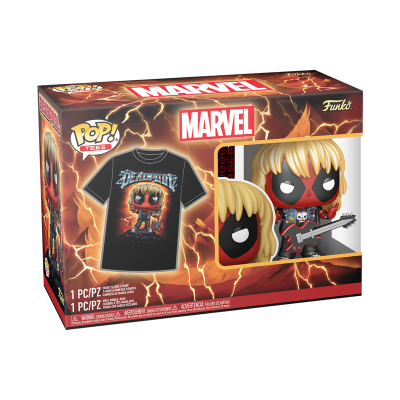 Funko POP! Tees Marvel Deadpool Heavy Metal Deadpool (Metálico)