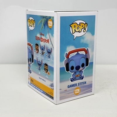 * 2ª MÃO * Funko POP! Disney Lilo & Stitch Gamer Stitch #1229 SE