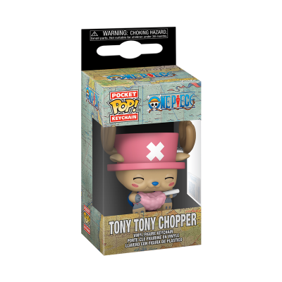 Chaveiro vinil Tony Tony Chopper da série One Piece em caixa transparente