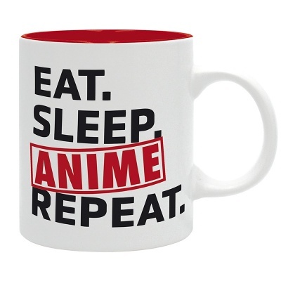 Mug Eat Sleep Anime Repeat 320ml Asian Art