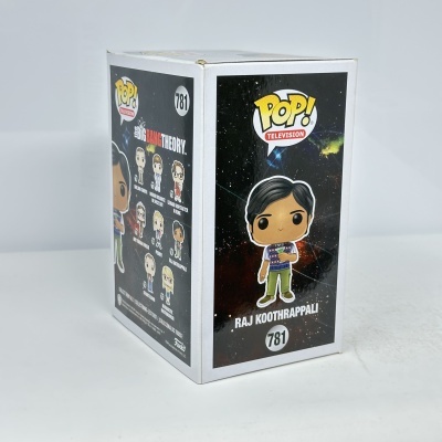 Caixa de figura colecionável Funko Pop Raj Koothrappali