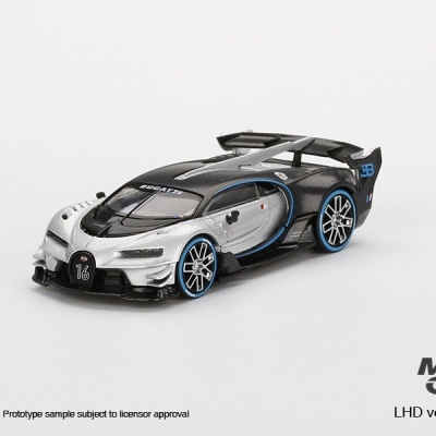 Diecast 1:64 Bugatti Vision Gran Turismo Silver - Mini GT