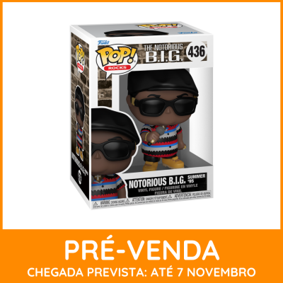 * EM PRÉ-VENDA ONLINE * Funko POP! Rocks The Notorious B.I.G. The Notorious B.I.G. Summer '95 #436
